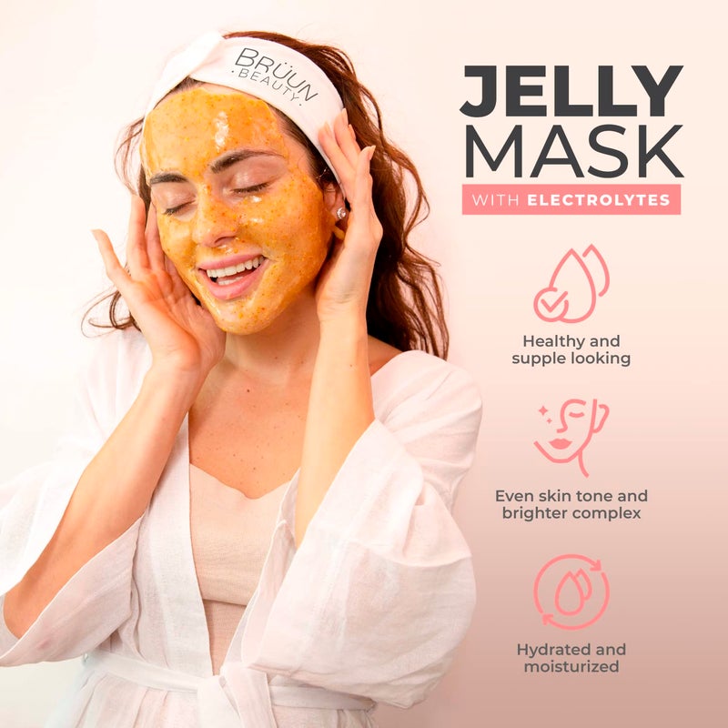 BRÜUN Peel-Off Jelly Mask Premium Modeling "Rubber Mask" Spa Set - 10 Treatments (24k Gold, Lavender, Kiwi, Peppermint, Egyptian Rose, Matcha, Chamomile, Tea tree, Jazmine) - Image 5
